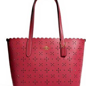 COACH - Mini City Tote - Laser Cut - Rouge - CA199…